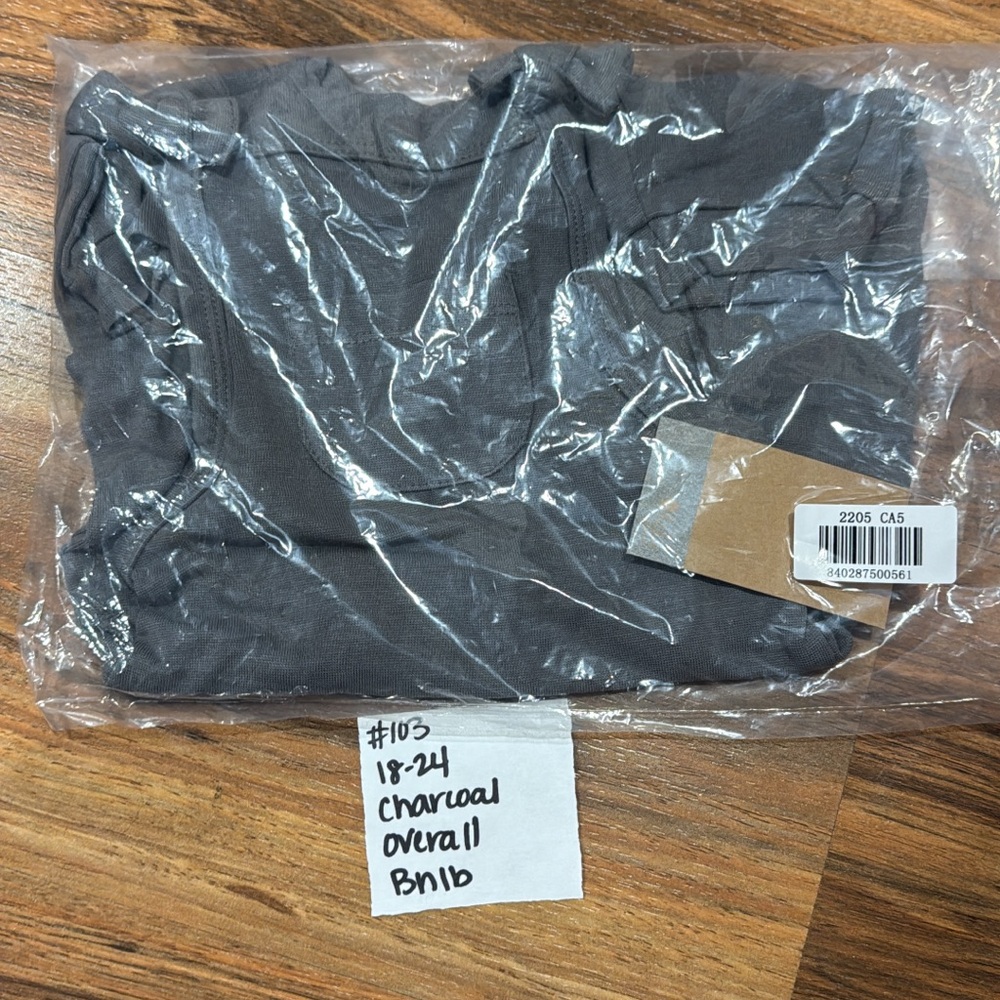 Kyte BABY Charcoal Overalls